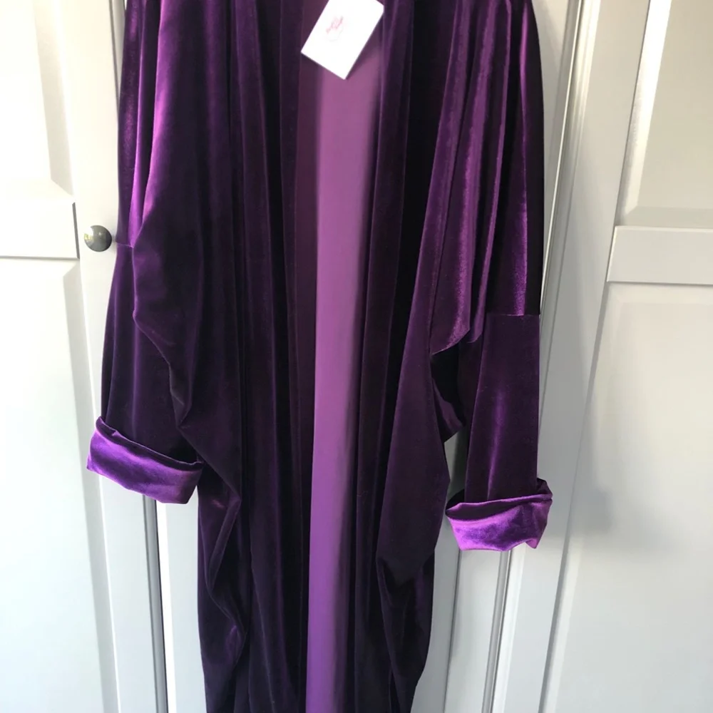 Bayliss & Knight- Rich Purple Duster/Opera/ Theatre Coat - Picture 1 of 9